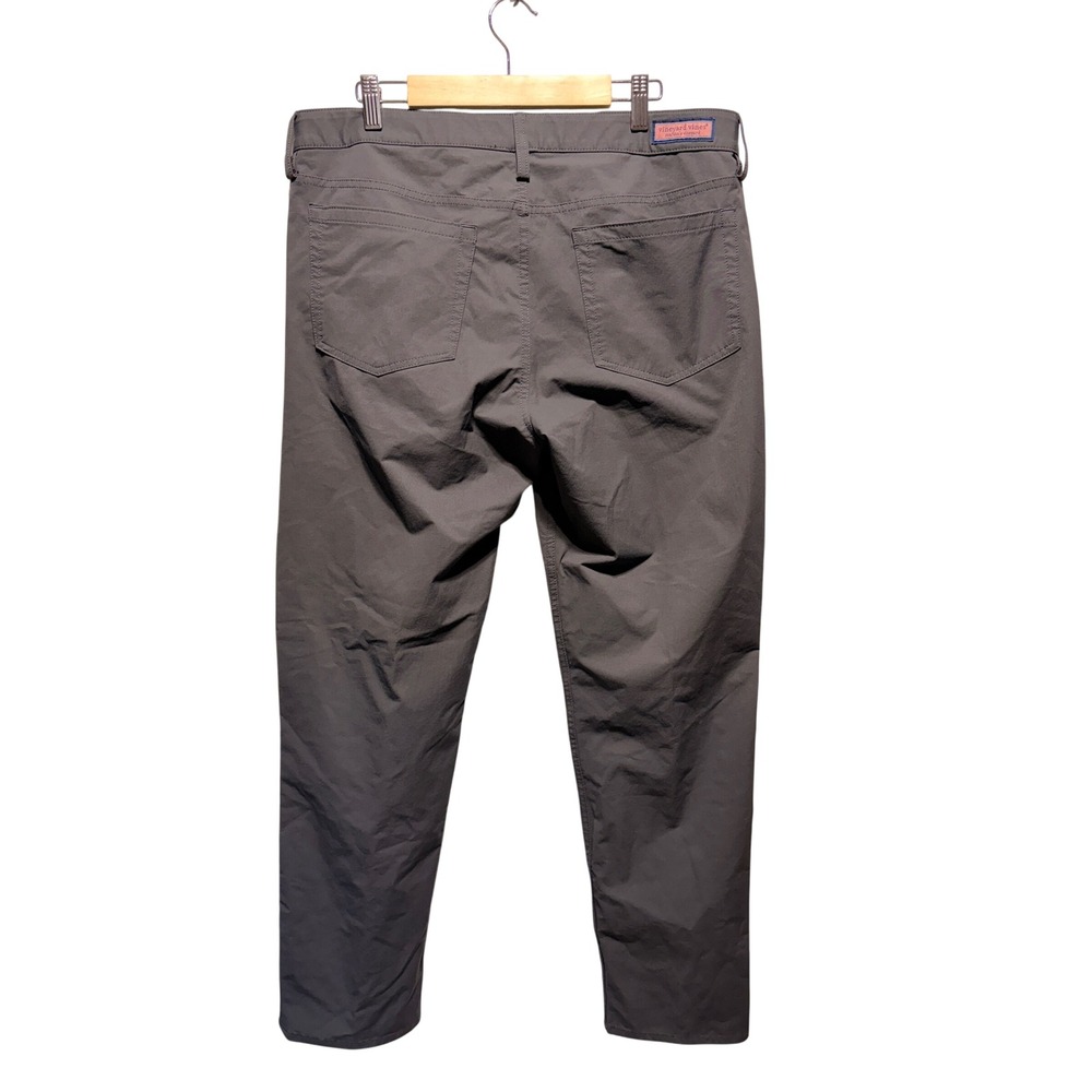 Vineyard Vines Mens Golf On The Go Pant 34x30 Gray Performance Stretch Chino - Picture 3 of 5